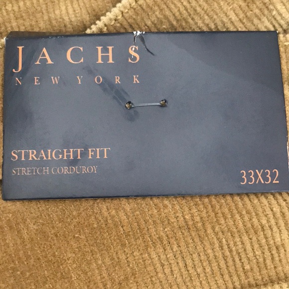 Jachs New York pants, color khaki, straight fit, stretch corduroy, 33x32 - Picture 4 of 11